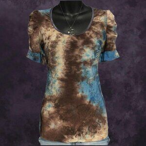 Whimsigoth Tie-Dye Blouse